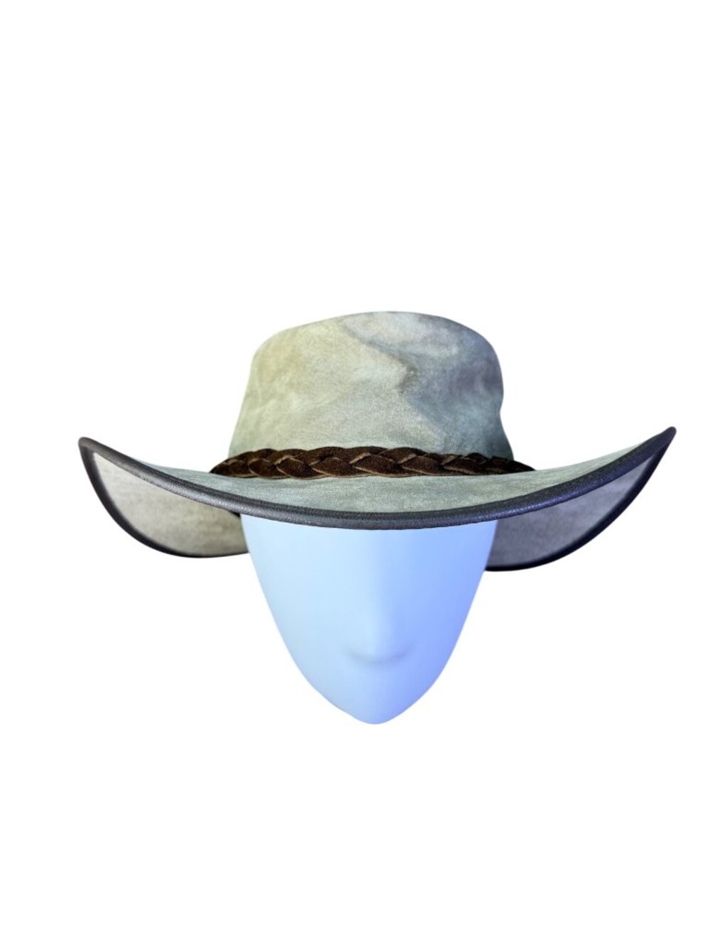 Barmah Suede Leather Beige Western Hat With Braided Band Outback Style Sz  XL